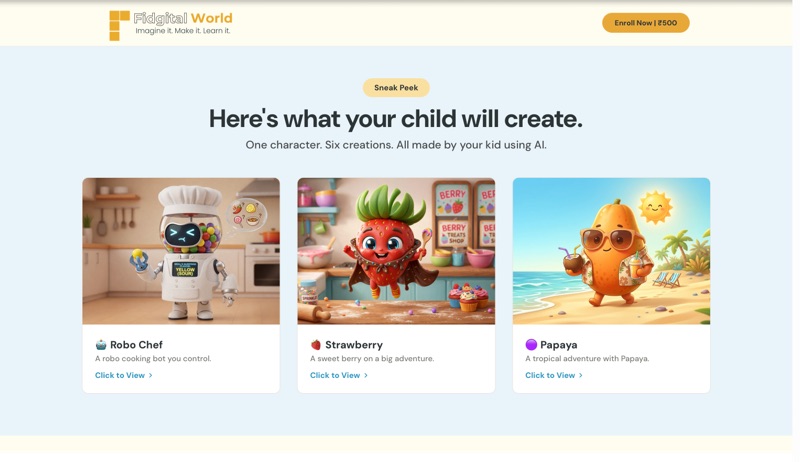 Fidgital World website
